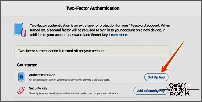 Set Up Authenticator App on 1password