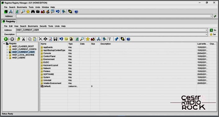 registry editor