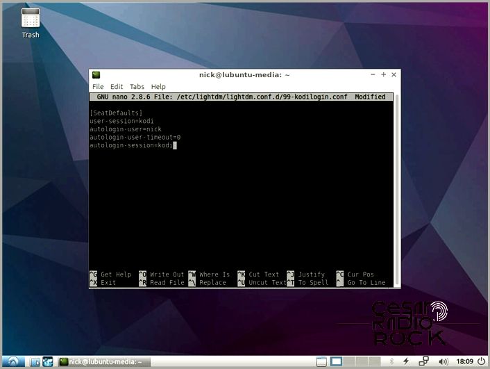 Lubuntu Kodi Autologin