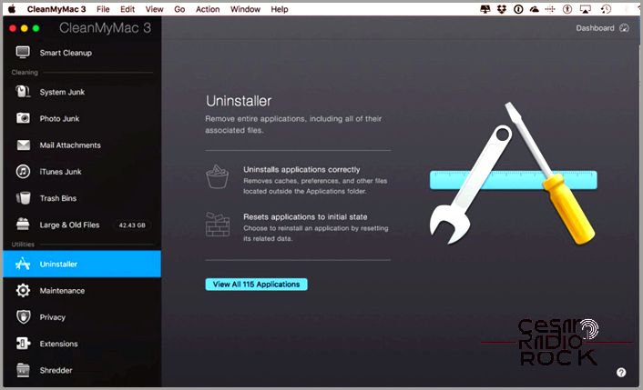 Uninstaller CleanMyMac 3