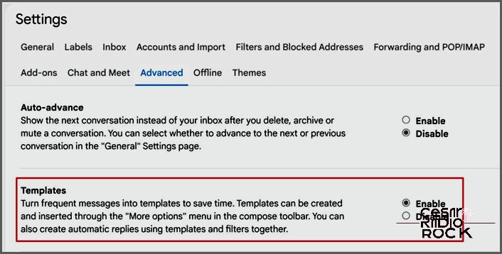 Gmail Settings Advanced