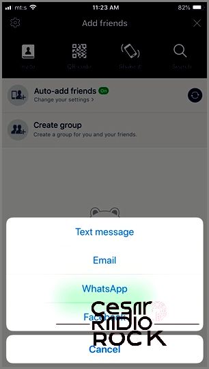 line chat app how to add friend