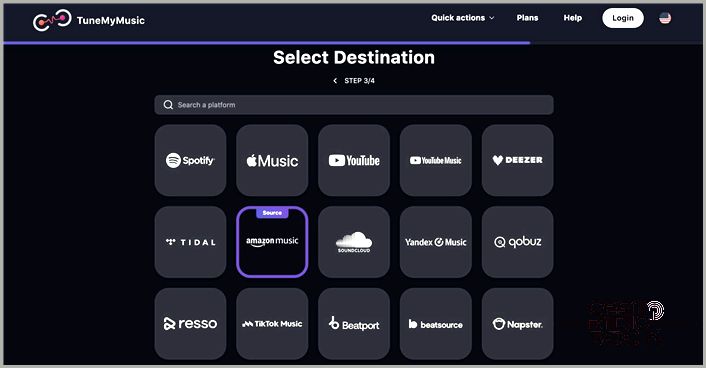 TuneMyMusic Destination Platform