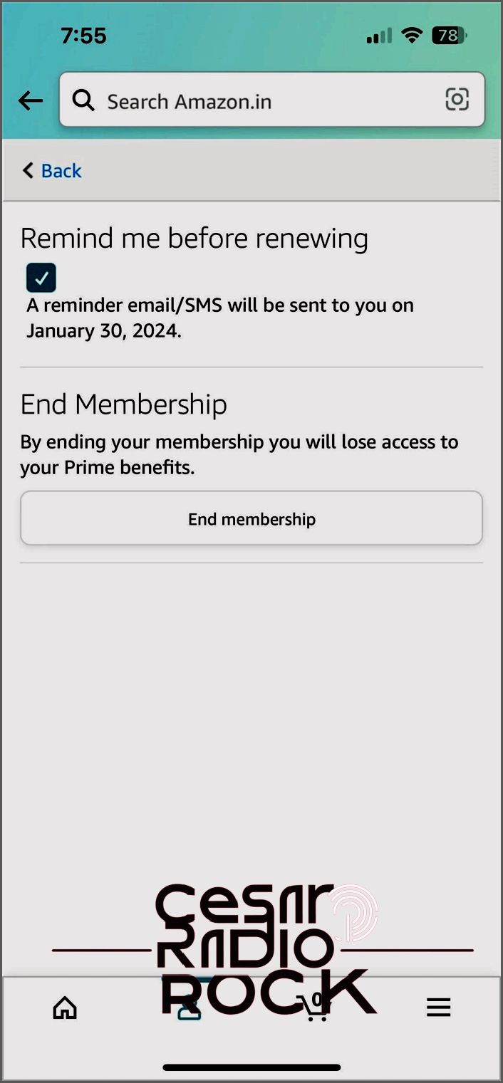 Amazon End Membership