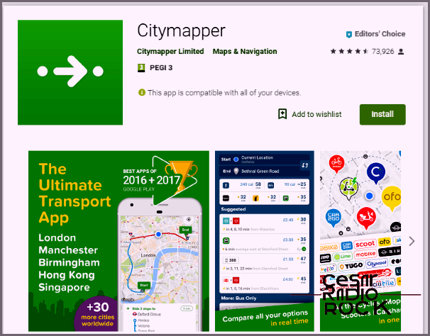 How to Switch Cities in Citymapper