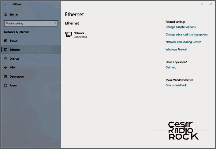 ethernet public network windows 10