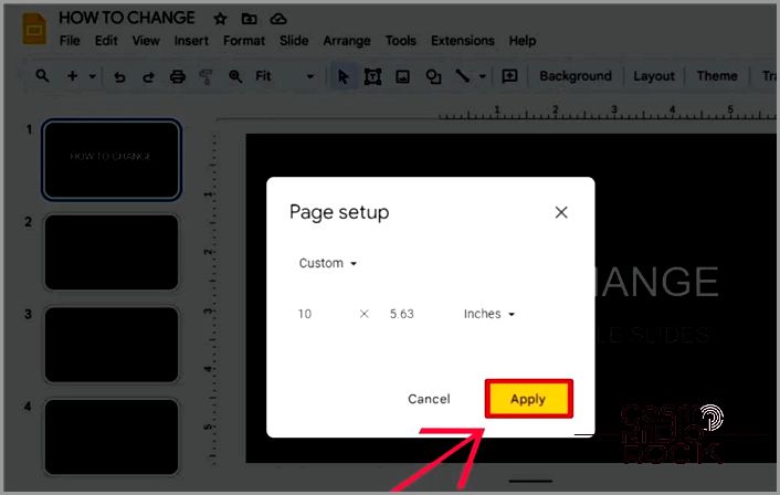 Custom Options Page Setup Google Slides