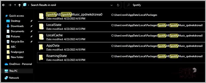 Spotify folder
