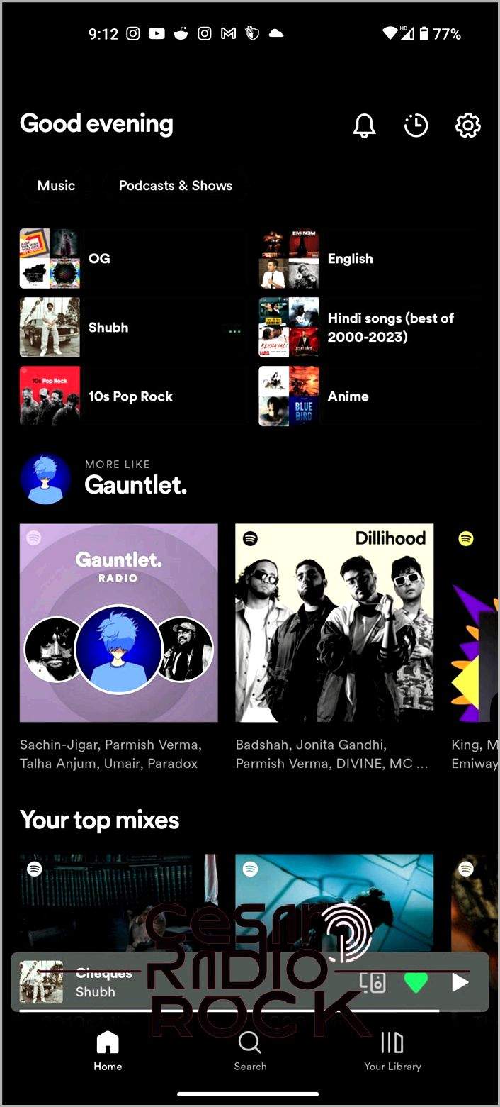 Spotify UI Android