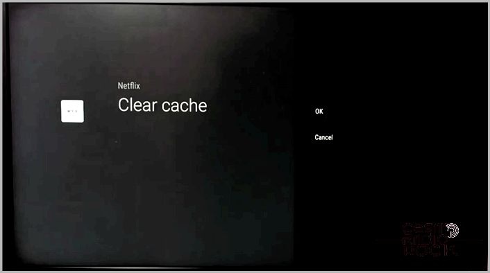 Google TV Clear cache of an app