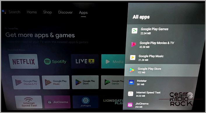 Android TV all apps