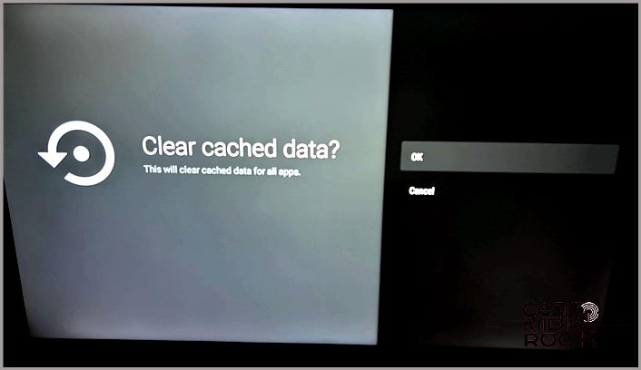Android TV remove cached data