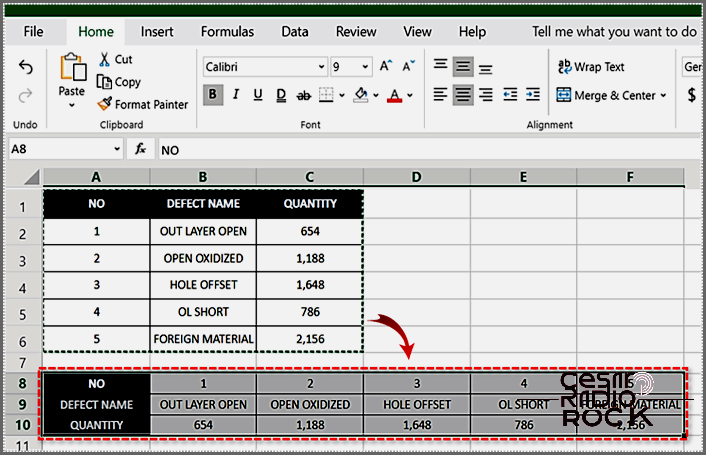 Learn How to Transform Rows into Columns in Excel