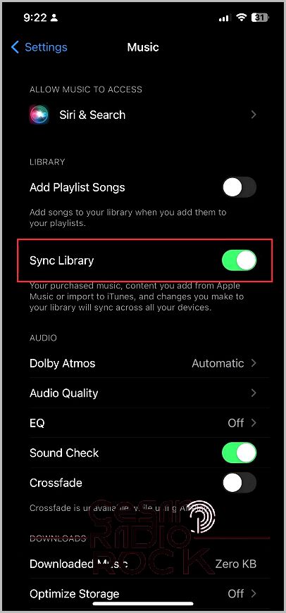 Sync Library Apple Music