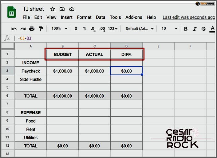 Creating a Budget in Google Sheets: A Simple Guide