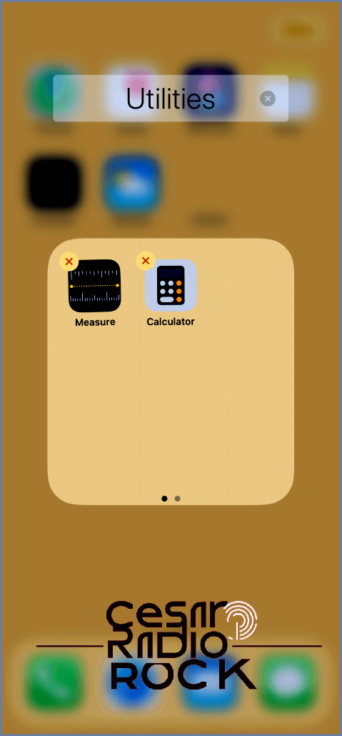 Creating a Folder on the Home Screen of my iPhone 8