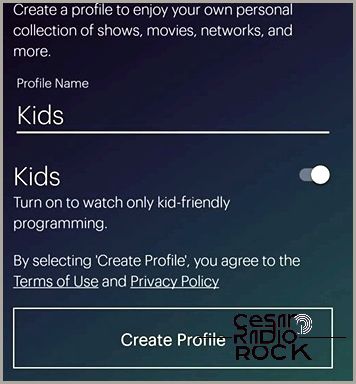 create profile