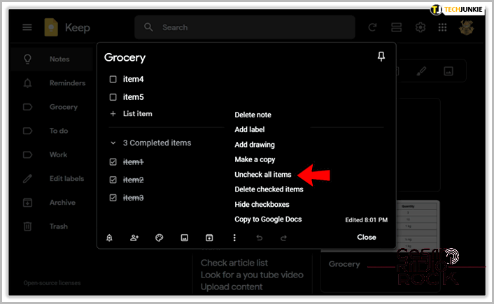 Deleting Checked Items from Google Keep: A Step-by-Step Guide