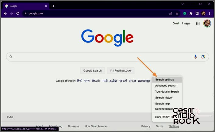 Google Chrome Search Settings PC Mac
