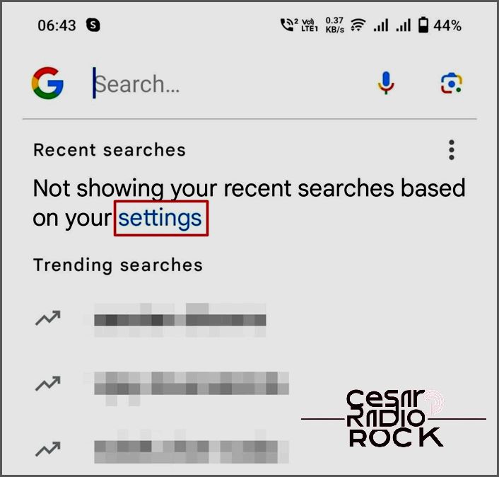Enable Personal Search Result Settings