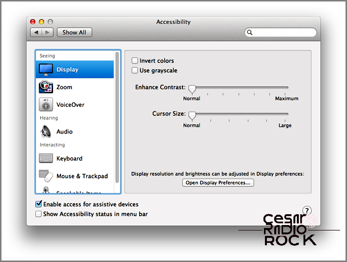 Enable Assistive Devices Mountain Lion