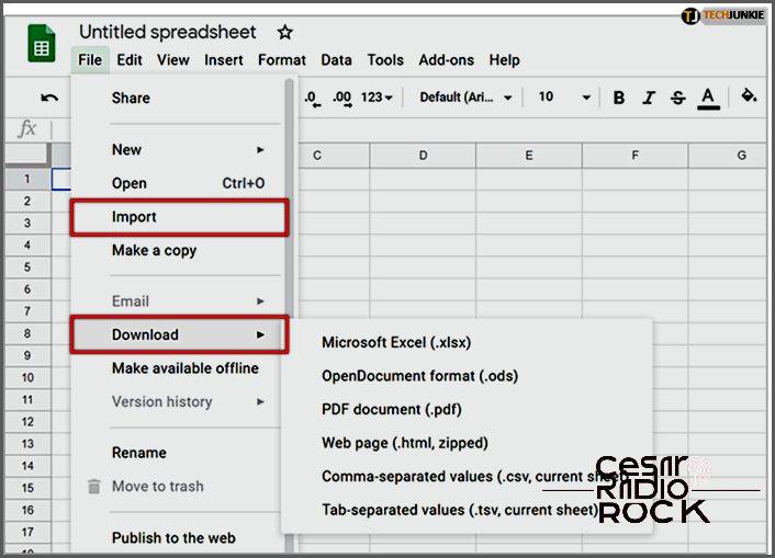 Discovering Google Sheets in Gmail