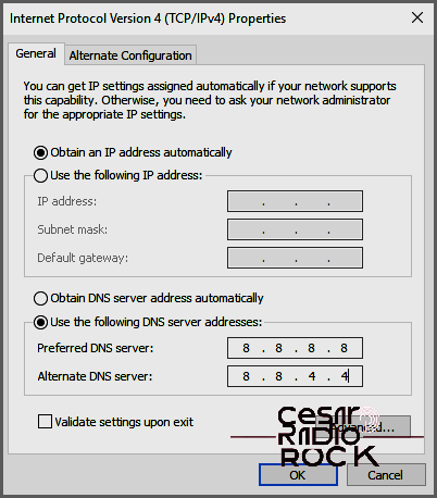 Pref dns server