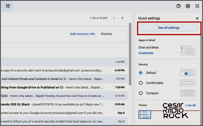 Gmail See All Settings