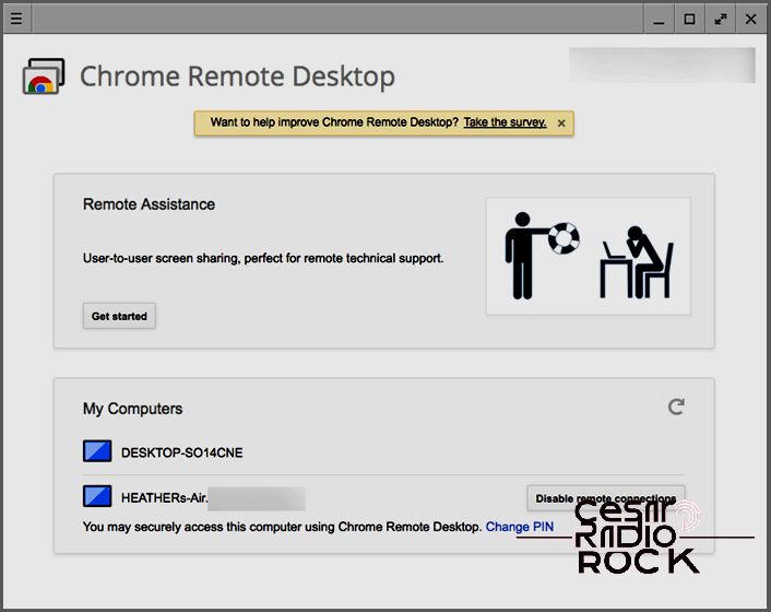 Chrome remote computers