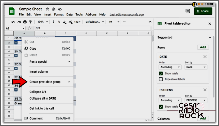 How to Group by Date in Google Sheets