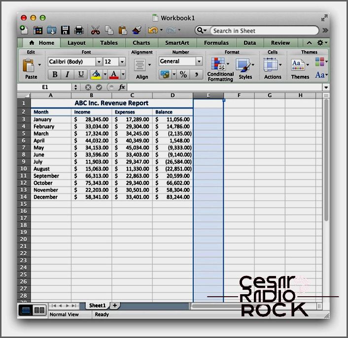 Hide Unused Cells Excel Mac