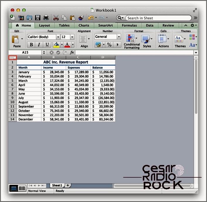 Hide Unused Cells Excel Mac