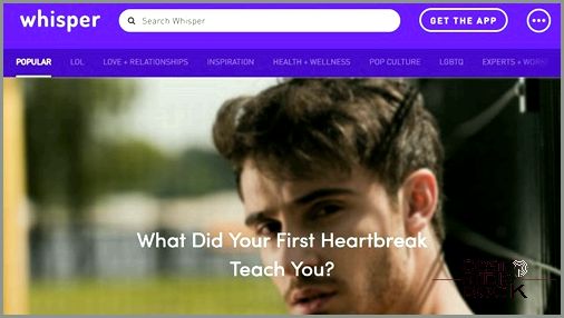 Whisper Front Page