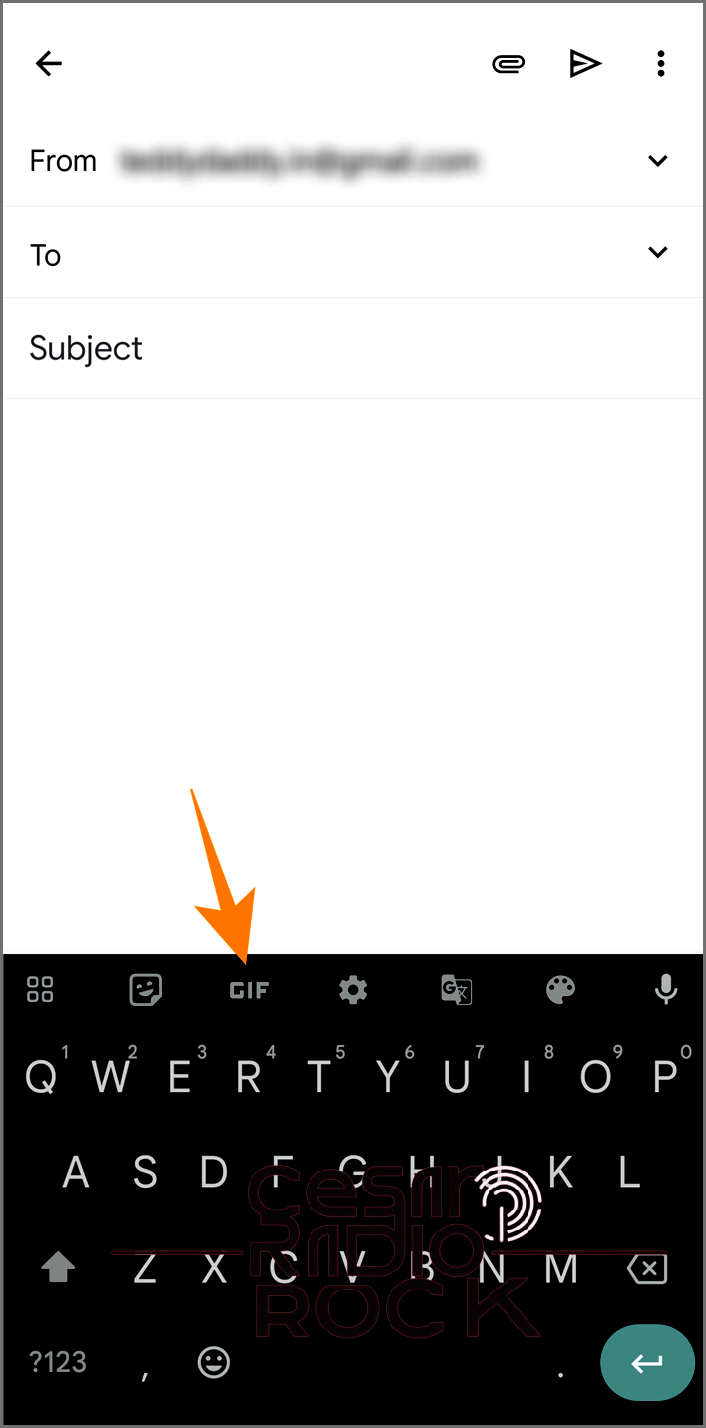 Gmail app compose screen