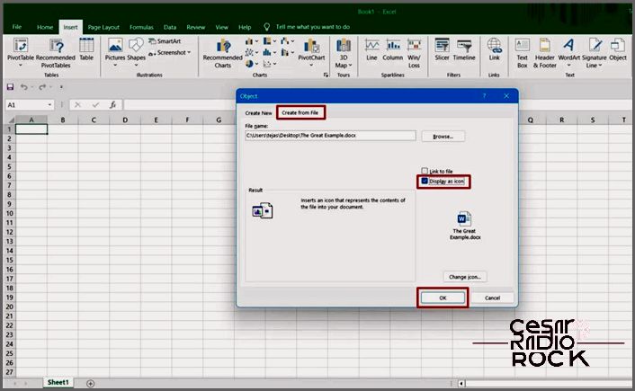 Excel Display As Icon