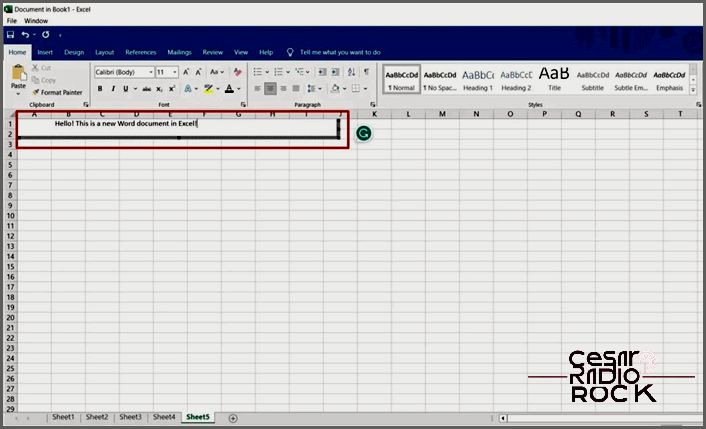 Excel Create New Result