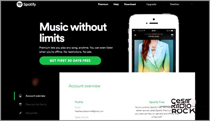 Spotify 30 day free