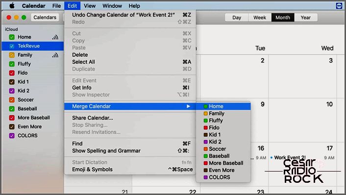 merge icloud calendars menu bar